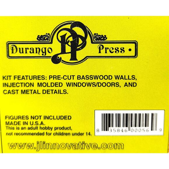 Durango Press HO Scale NEWSPAPER OFFICE DP-65 Model Kit, New, See Pics/Descr. - Picture 3 of 8